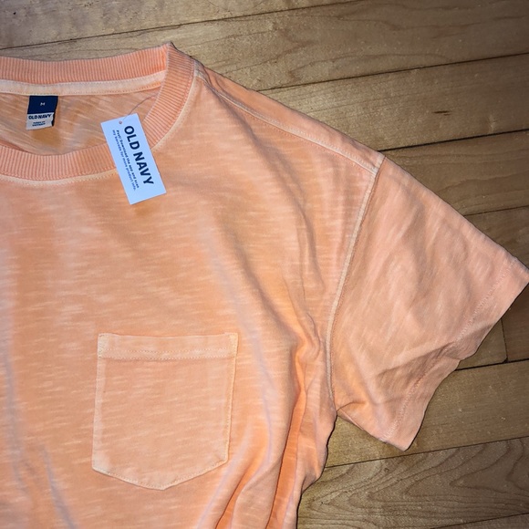 Old Navy Peach Colored Relaxed Fit Tee Shirt Dress Brand New with Tags S⦠- Picture 3 of 11